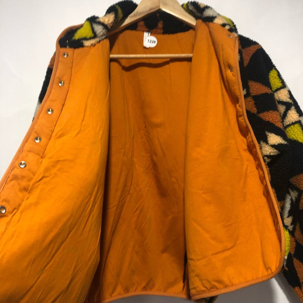 NEW Free People Hit The Slopes Printed Fleece Jacket Size S - Picture 10 of 14